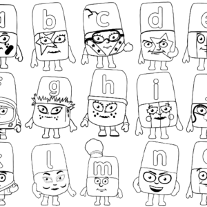 Alphablocks Coloring Pages Printable For Free Download