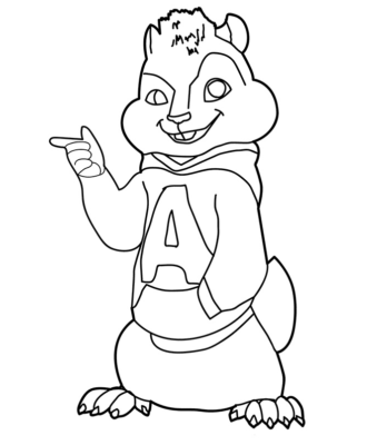 Alvin and the Chipmunks Coloring Pages Printable for Free Download