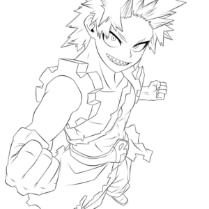 Eijiro Kirishima Coloring Pages Printable for Free Download