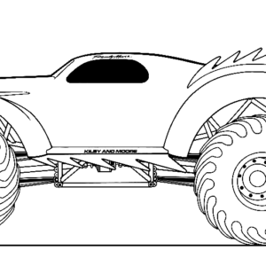 Monster Truck Coloring Book for Kids Children and Adults 50 Pages