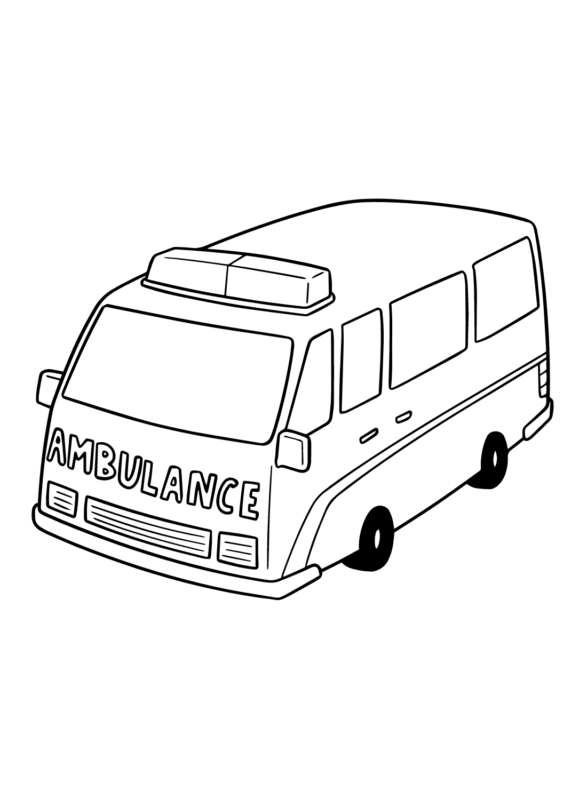 Ambulance Coloring Pages Printable for Free Download