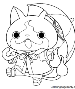 Jibanyan Coloring Pages Printable For Free Download