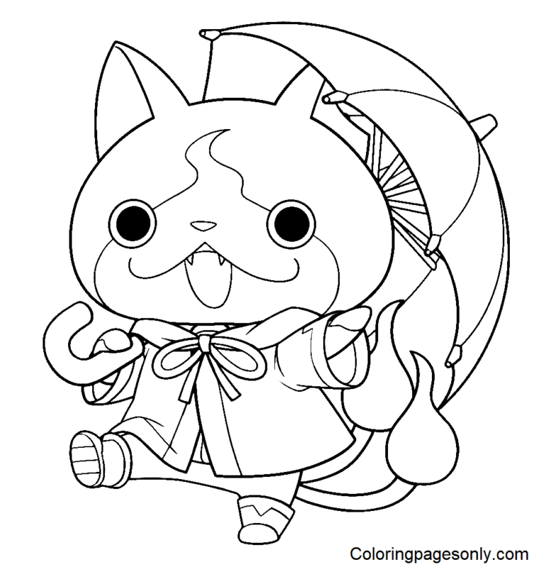 Yo Kai Watch Coloring Pages Printable For Free Download