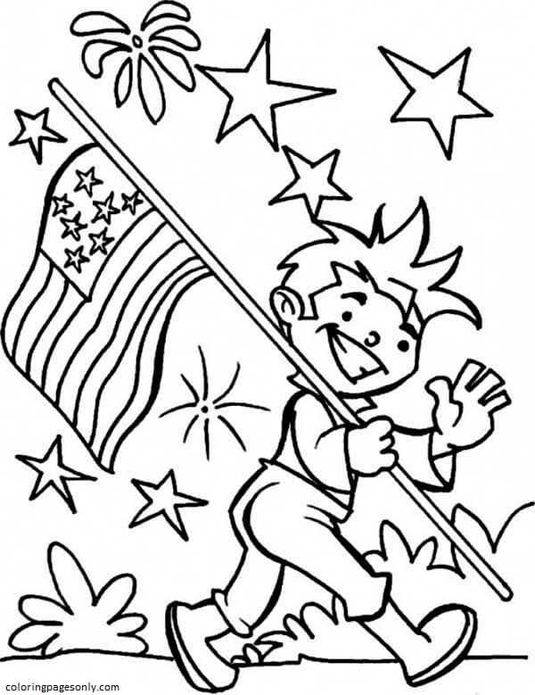 4th Of July Coloring Pages Printable for Free Download