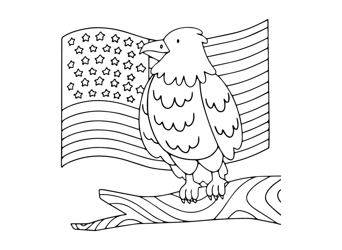 American Flag Coloring Pages Printable for Free Download