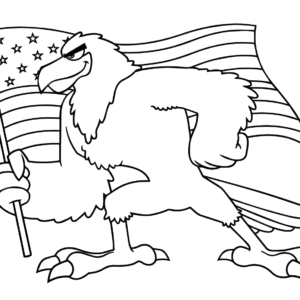 american coloring page