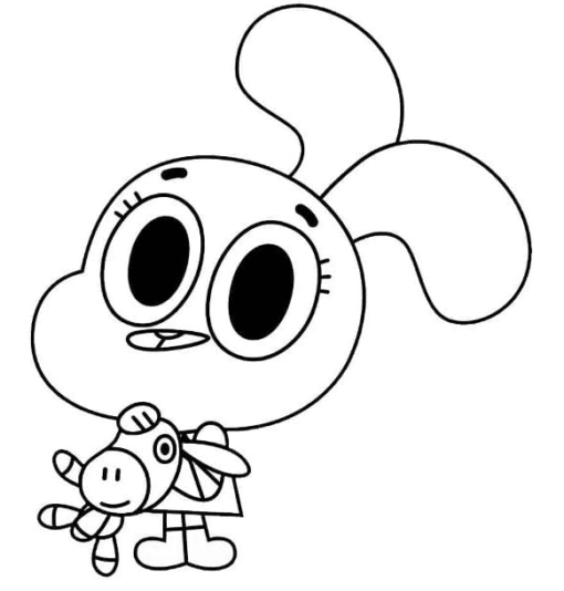 The Amazing World of Gumball Coloring Pages Printable for Free Download