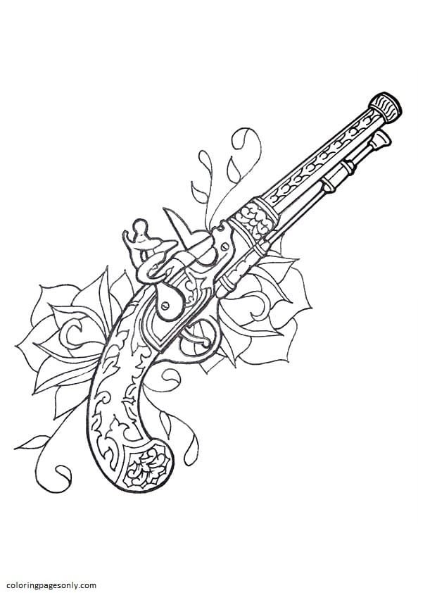 Desenho de Alien com uma arma para Colorir - Colorir.com