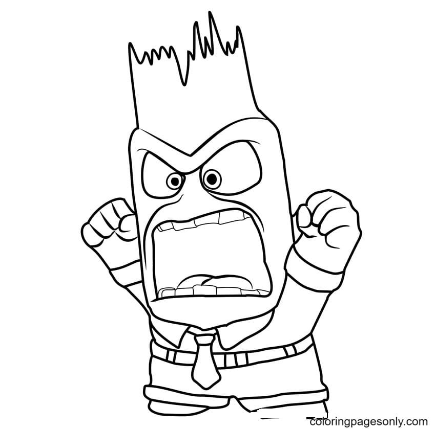 angry face coloring pages