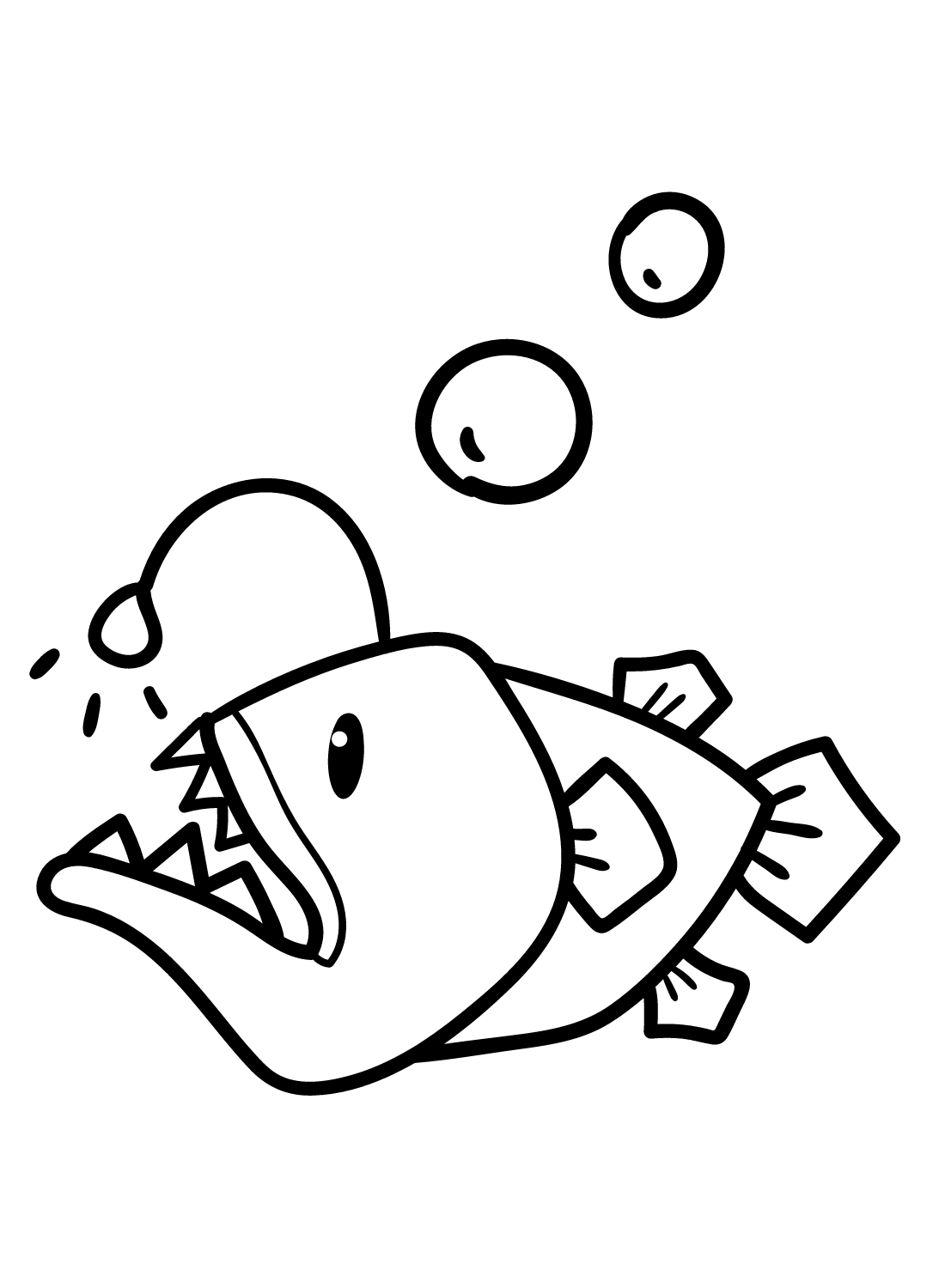 Anglerfish Coloring Pages Printable for Free Download