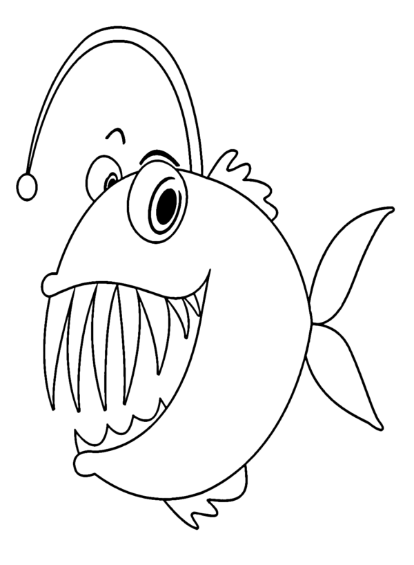 Anglerfish Coloring Pages Printable for Free Download