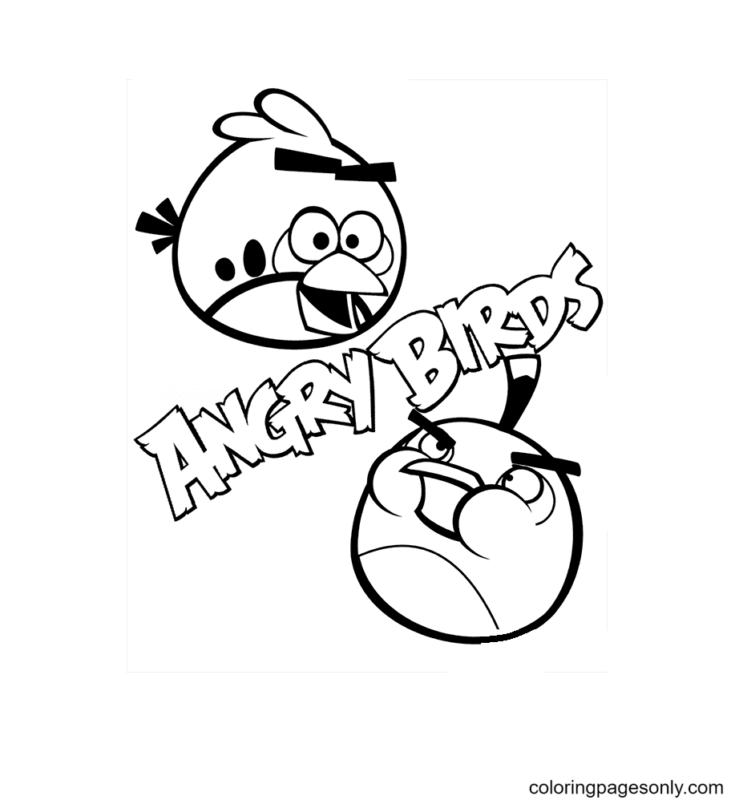 Angry Birds Coloring Pages Printable for Free Download