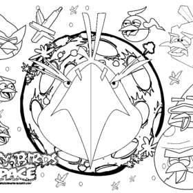 Angry Birds Space Coloring Pages Printable for Free Download