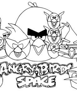 Angry Birds Space Coloring Pages Printable for Free Download