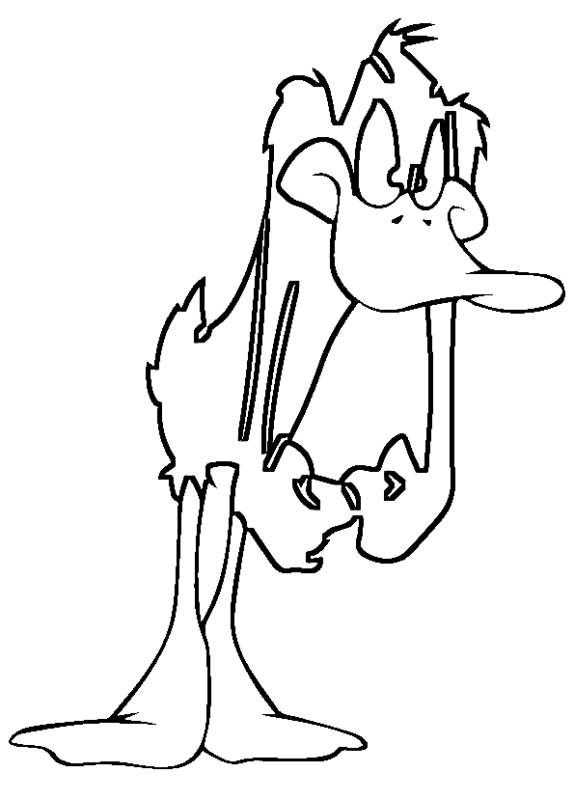 Daffy Duck Coloring Pages Printable for Free Download