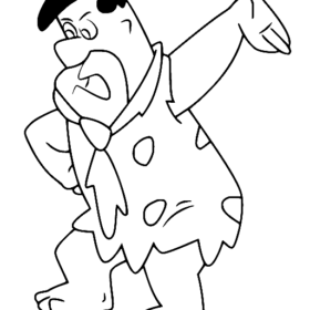 Flintstones Coloring Pages Printable for Free Download