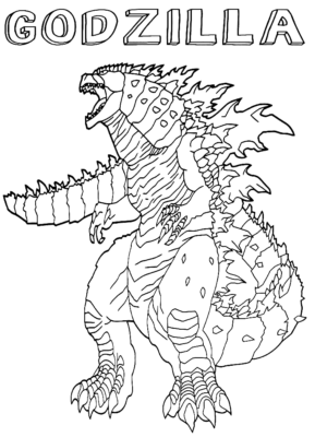 Godzilla Coloring Pages Printable for Free Download