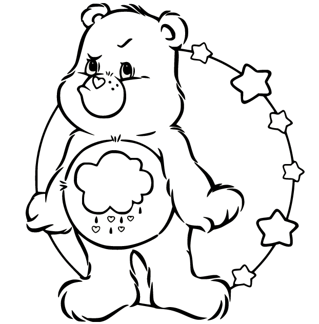 Big-bellied bear - Bears Kids Coloring Pages
