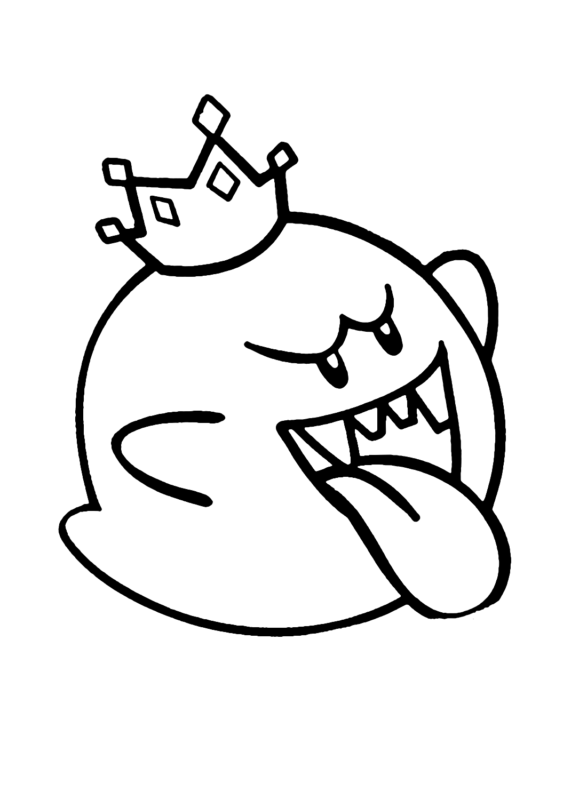 King Boo Coloring Pages Printable for Free Download