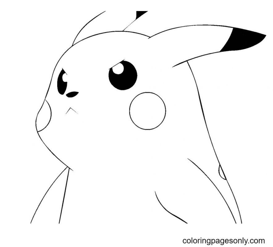 Pikachu Coloring Pages Printable for Free Download