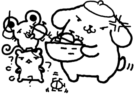 Pompompurin Coloring Pages Printable for Free Download