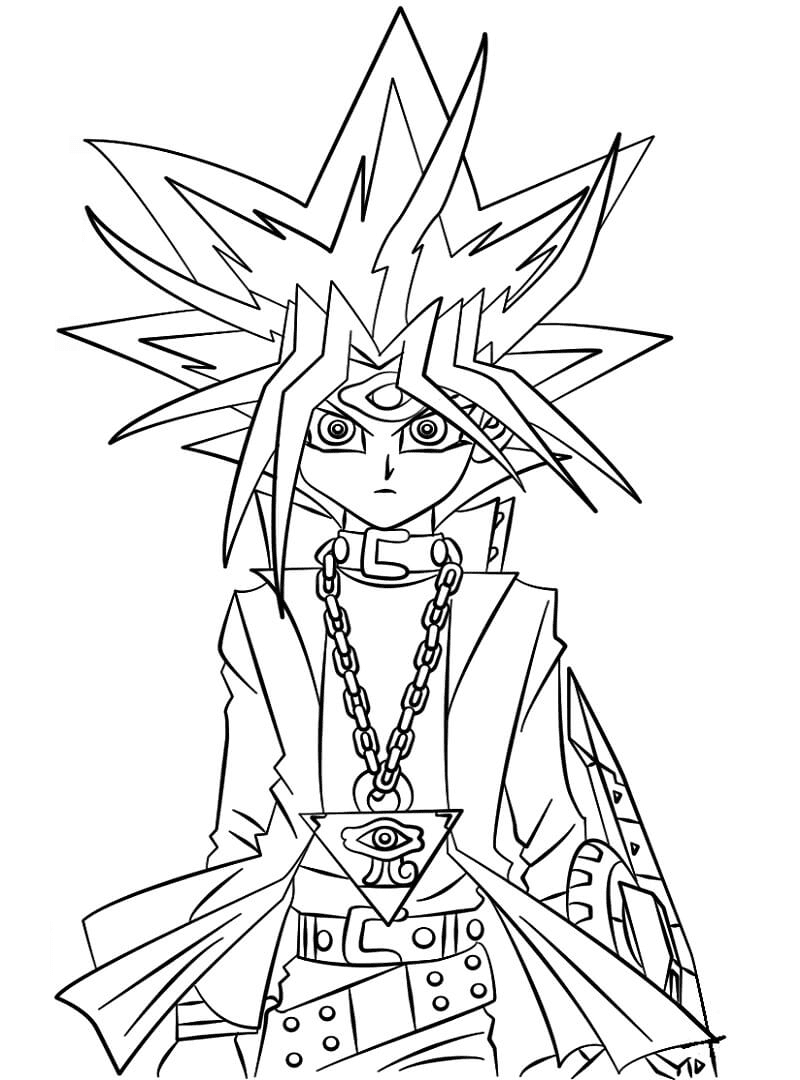 Yu-Gi-Oh Coloring Pages Printable for Free Download