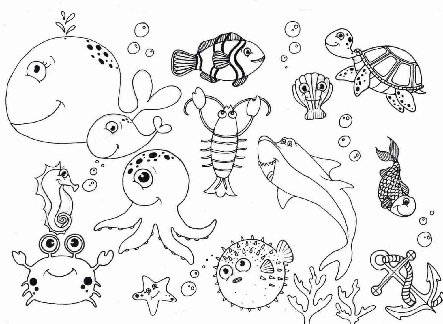 Seas and oceans Coloring Pages Printable for Free Download