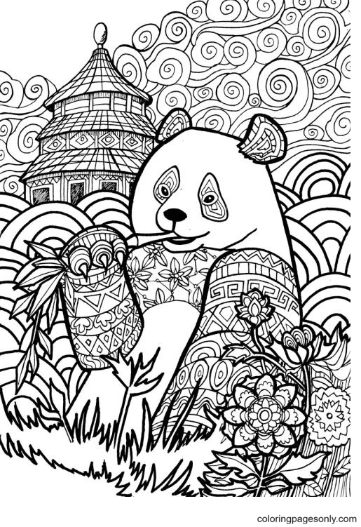 Desenho 16 de Panda para colorir