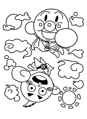 Anpanman Coloring Pages Printable for Free Download