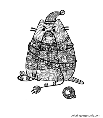 Pusheen Coloring Pages Printable for Free Download