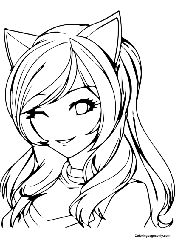 Aphmau Coloring Pages Printable for Free Download