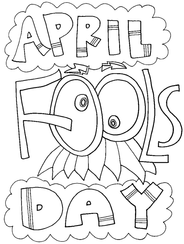 April Fools' Day Coloring Pages Printable for Free Download