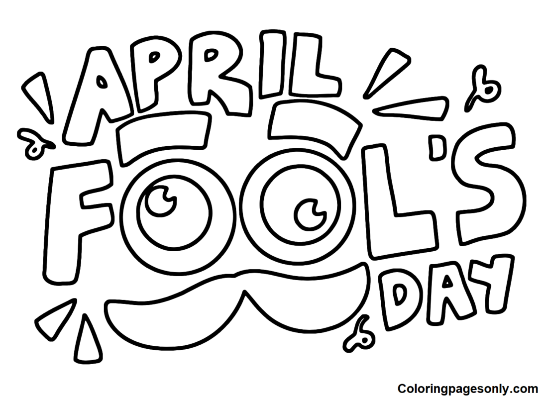 April Fools' Day Coloring Pages Printable for Free Download