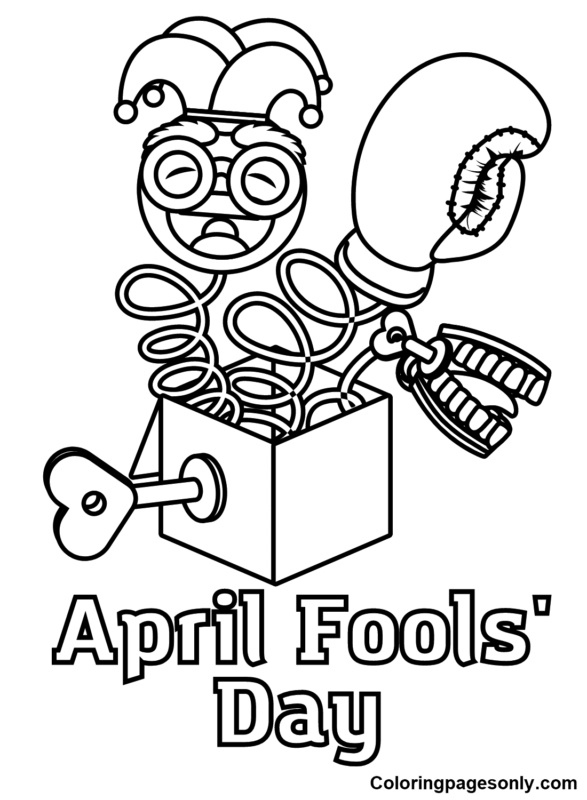 April Fools' Day Coloring Pages Printable for Free Download