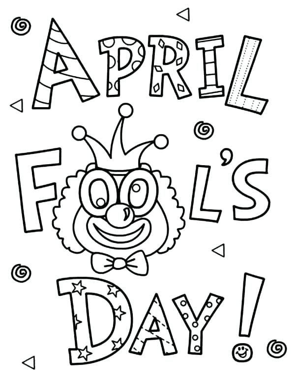 April Fools' Day Coloring Pages Printable for Free Download