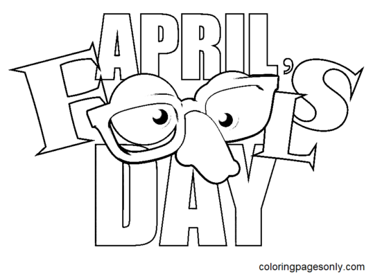 April Fools' Day Coloring Pages Printable for Free Download