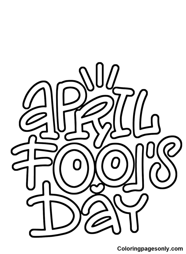 April Fools' Day Coloring Pages Printable for Free Download