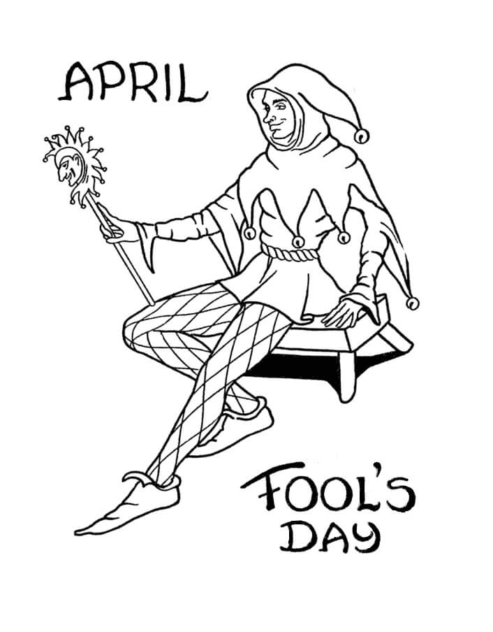 April Fools' Day Coloring Pages Printable for Free Download