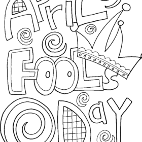 April Fools' Day Coloring Pages Printable for Free Download