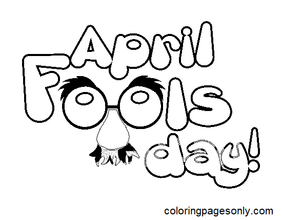 April Fools' Day Coloring Pages Printable for Free Download