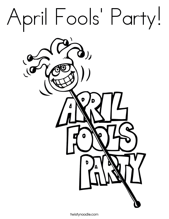 April Fools' Day Coloring Pages Printable for Free Download