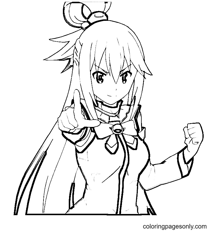 Konosuba Coloring Pages Printable for Free Download