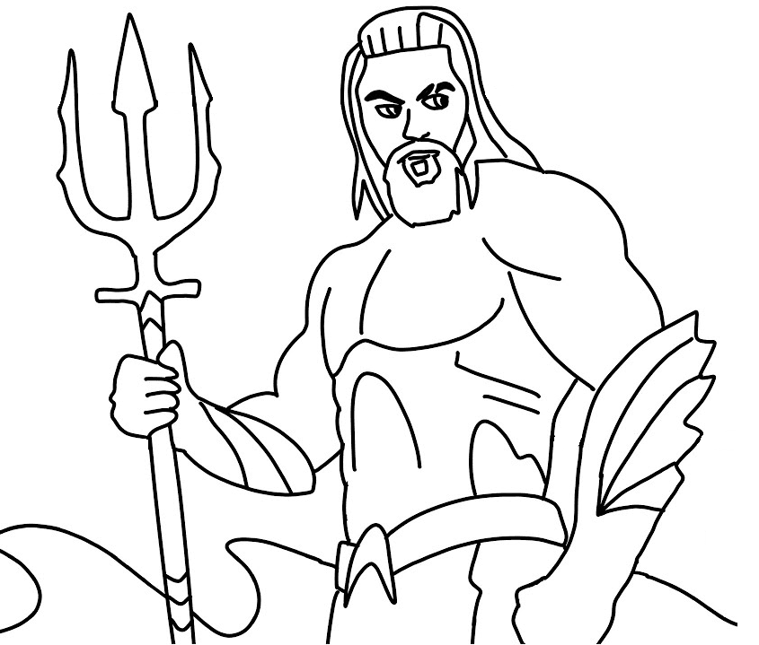 aquaman coloring pages