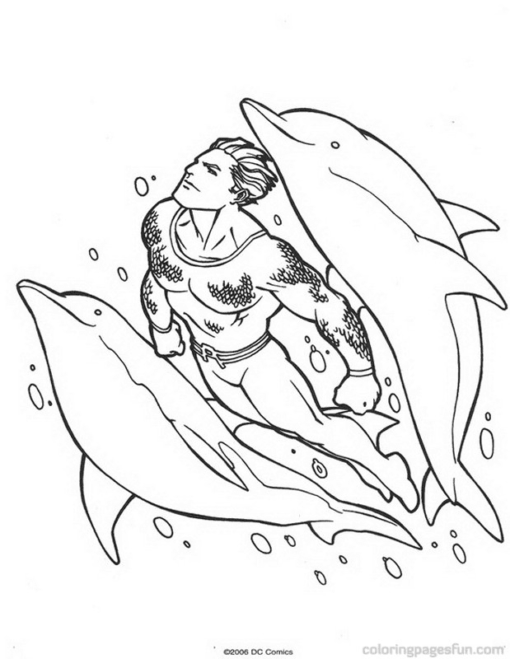 Aquaman Coloring Pages Printable for Free Download