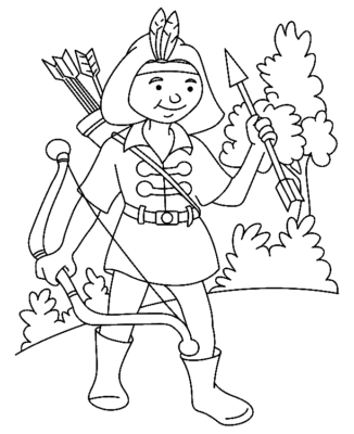 Archery Coloring Pages Printable for Free Download