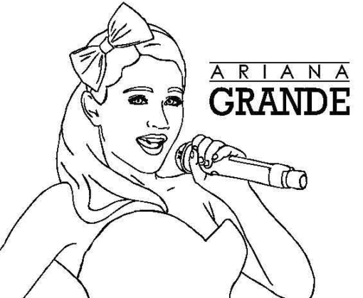 Ariana Grande Coloring Pages Printable for Free Download