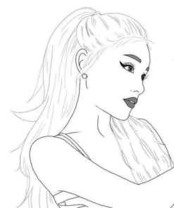 Ariana Grande Coloring Pages Printable for Free Download