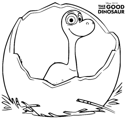 The Good Dinosaur Coloring Pages Printable for Free Download