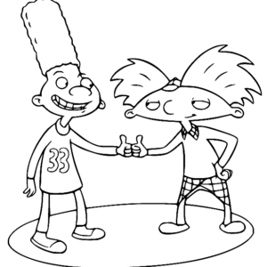 Hey Arnold! Coloring Pages Printable for Free Download