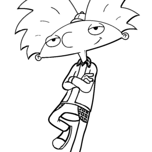 Hey Arnold! Coloring Pages Printable for Free Download